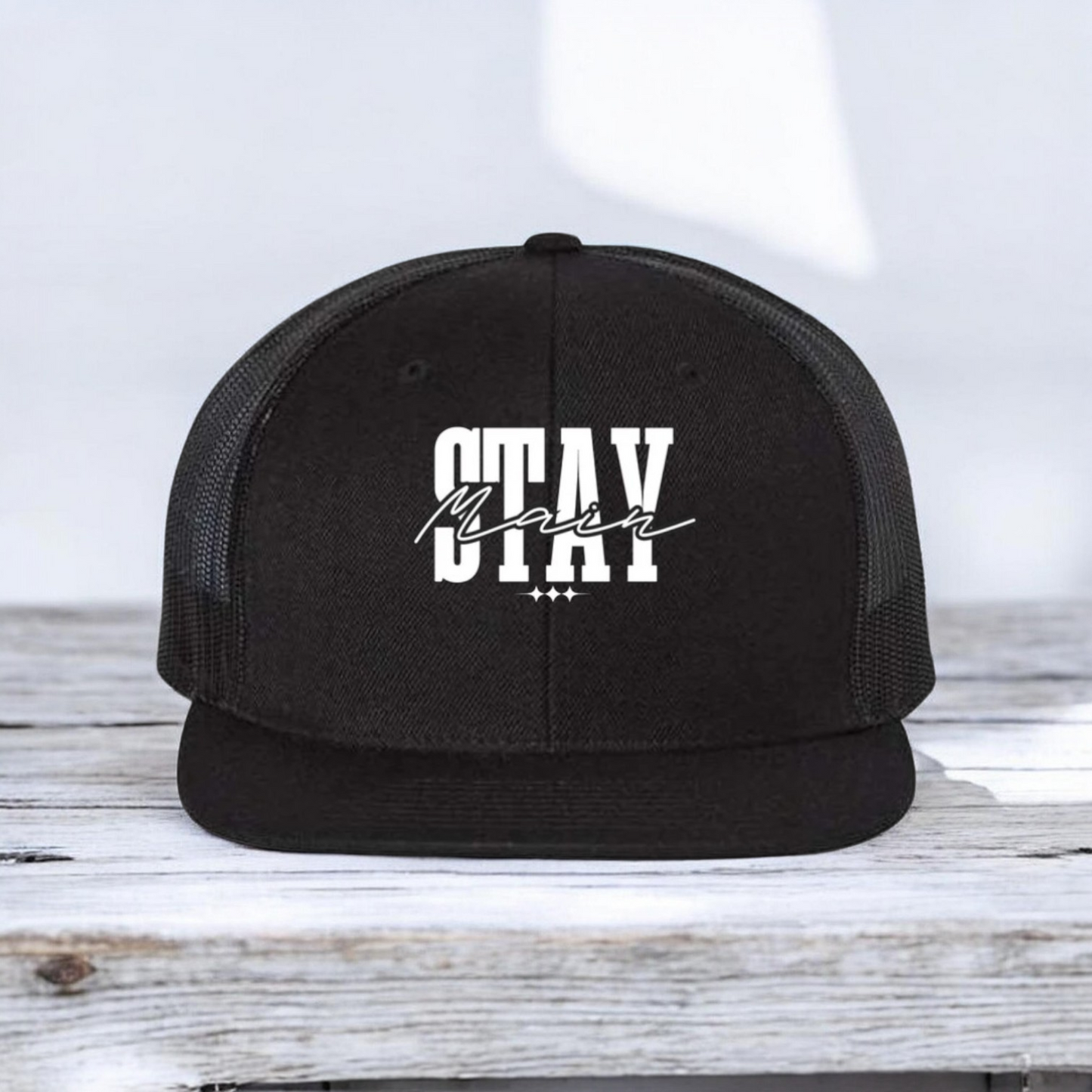 Stay Main Black Snapback