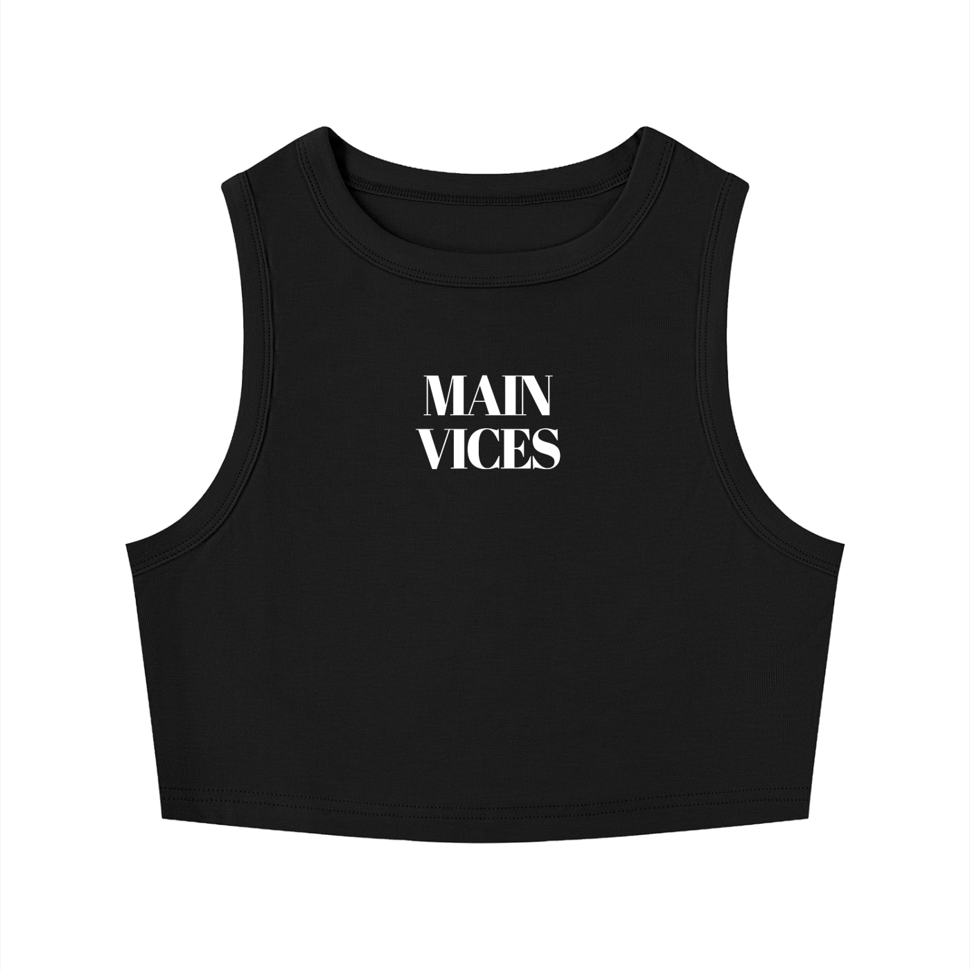 Tight Crewneck Crop Tank Top