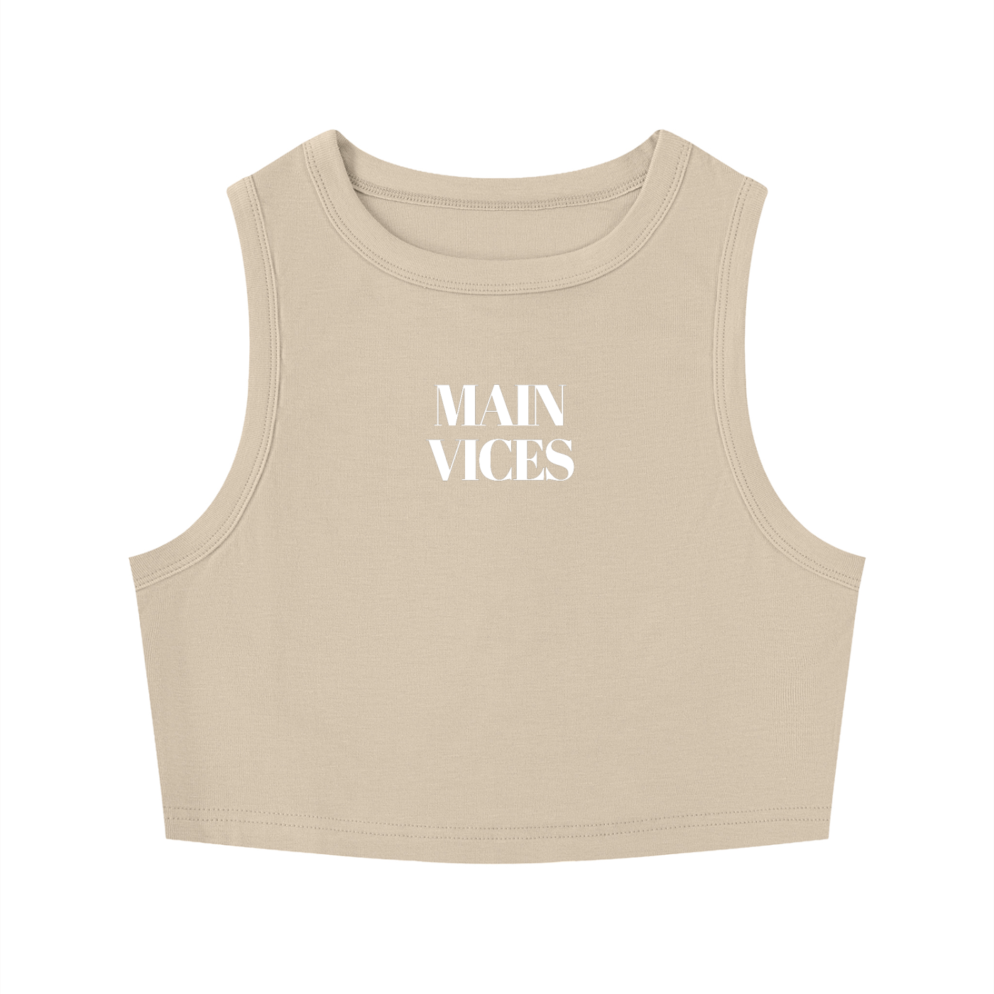 Tight Crewneck Crop Tank Top