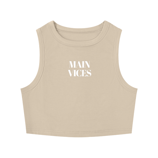 Tight Crewneck Crop Tank Top