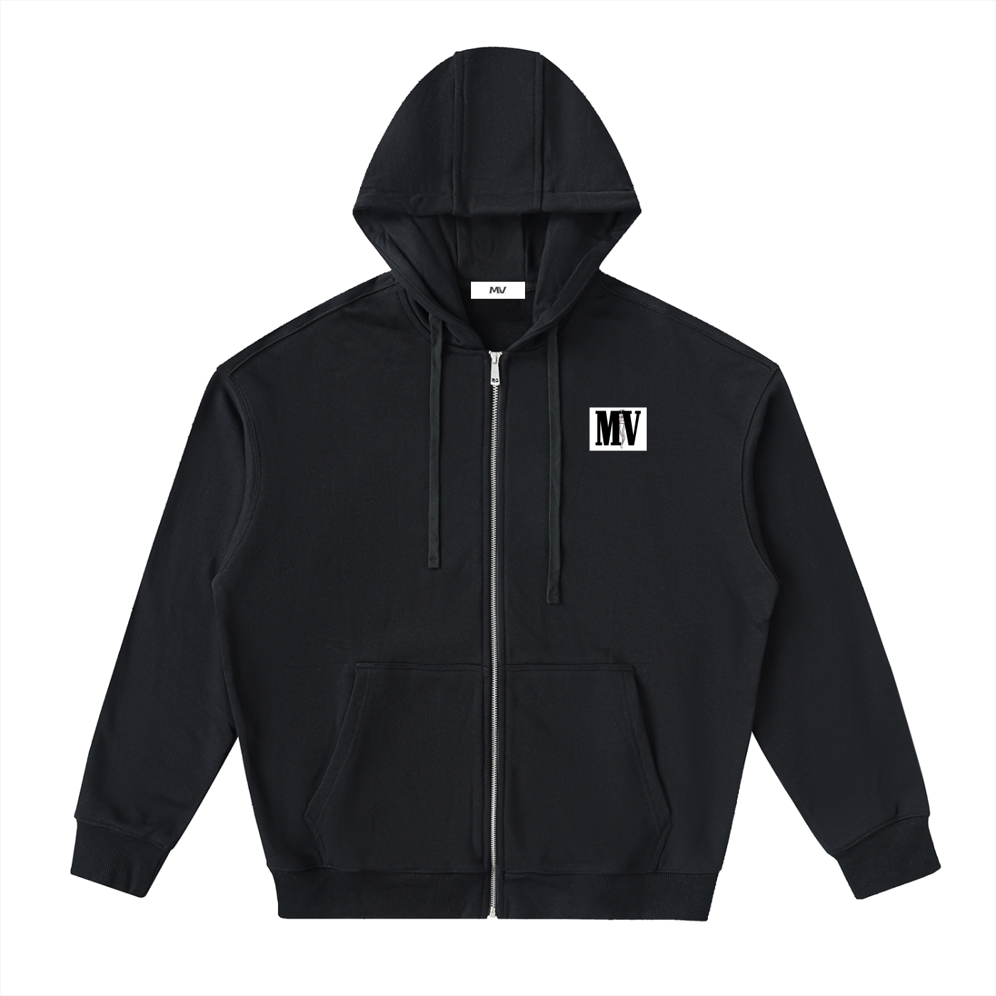 Vices Black&White Zip Up Hoodie