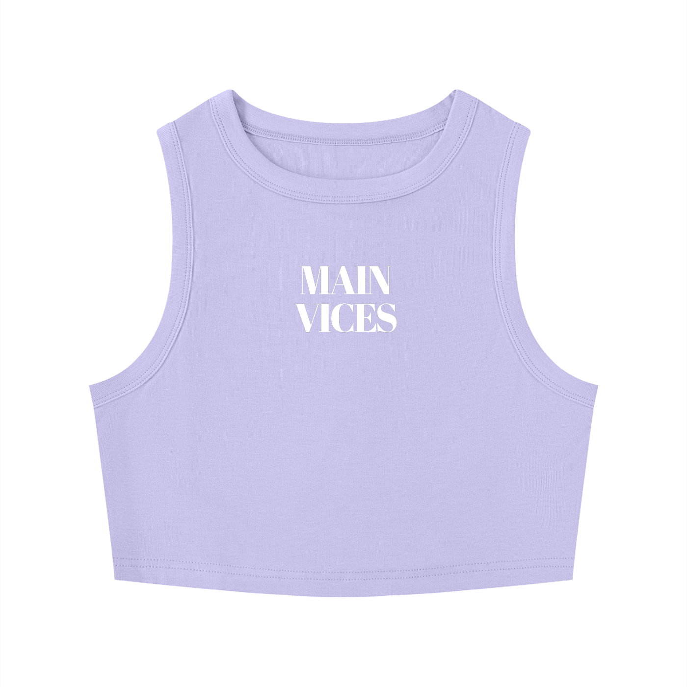 Tight Crewneck Crop Tank Top