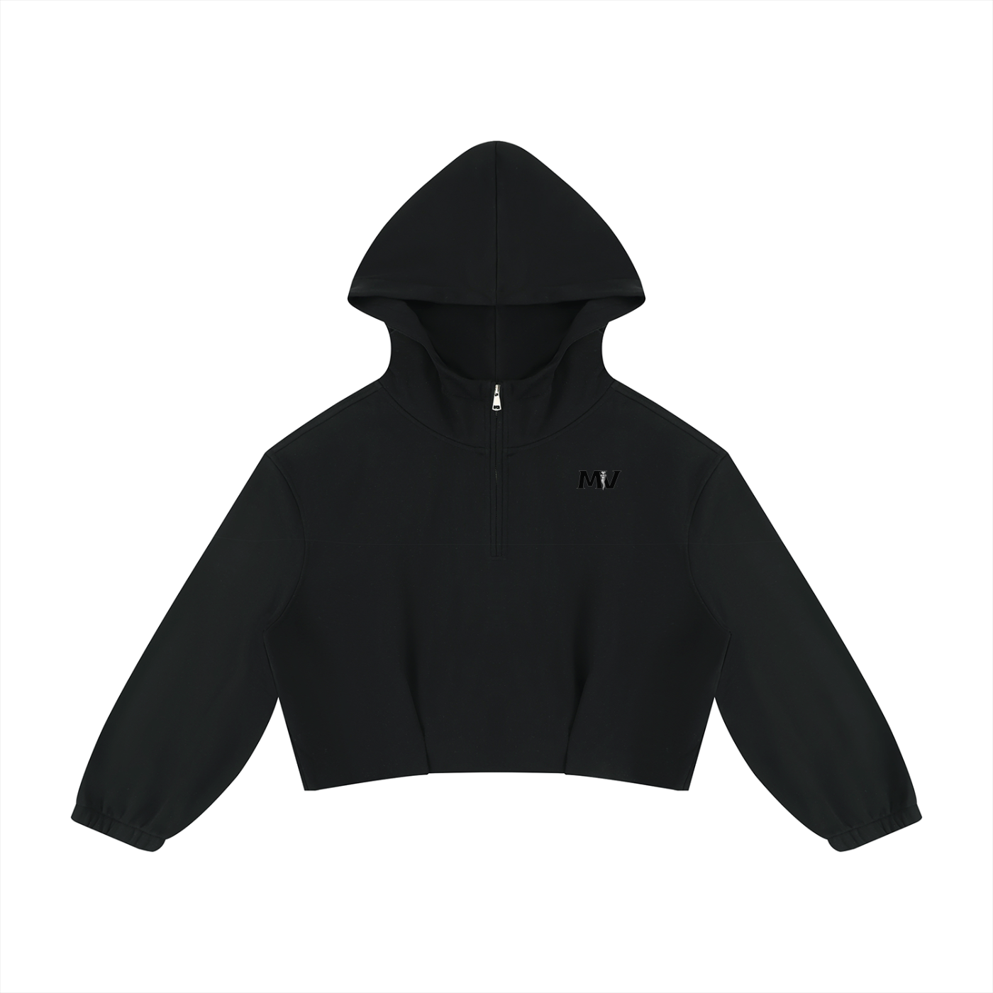 Boxy Quarter-Zip Hoodie