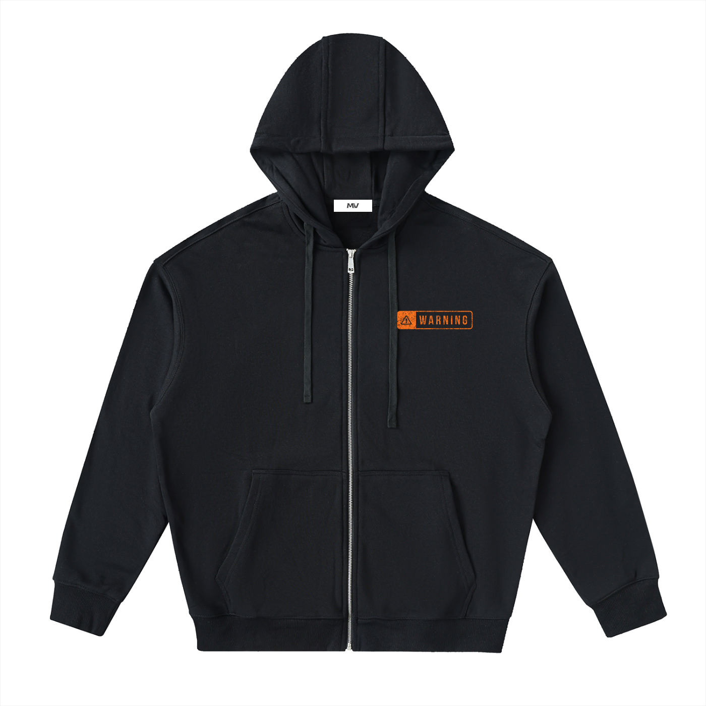Drop-Shoulder Zip Up Hoodie