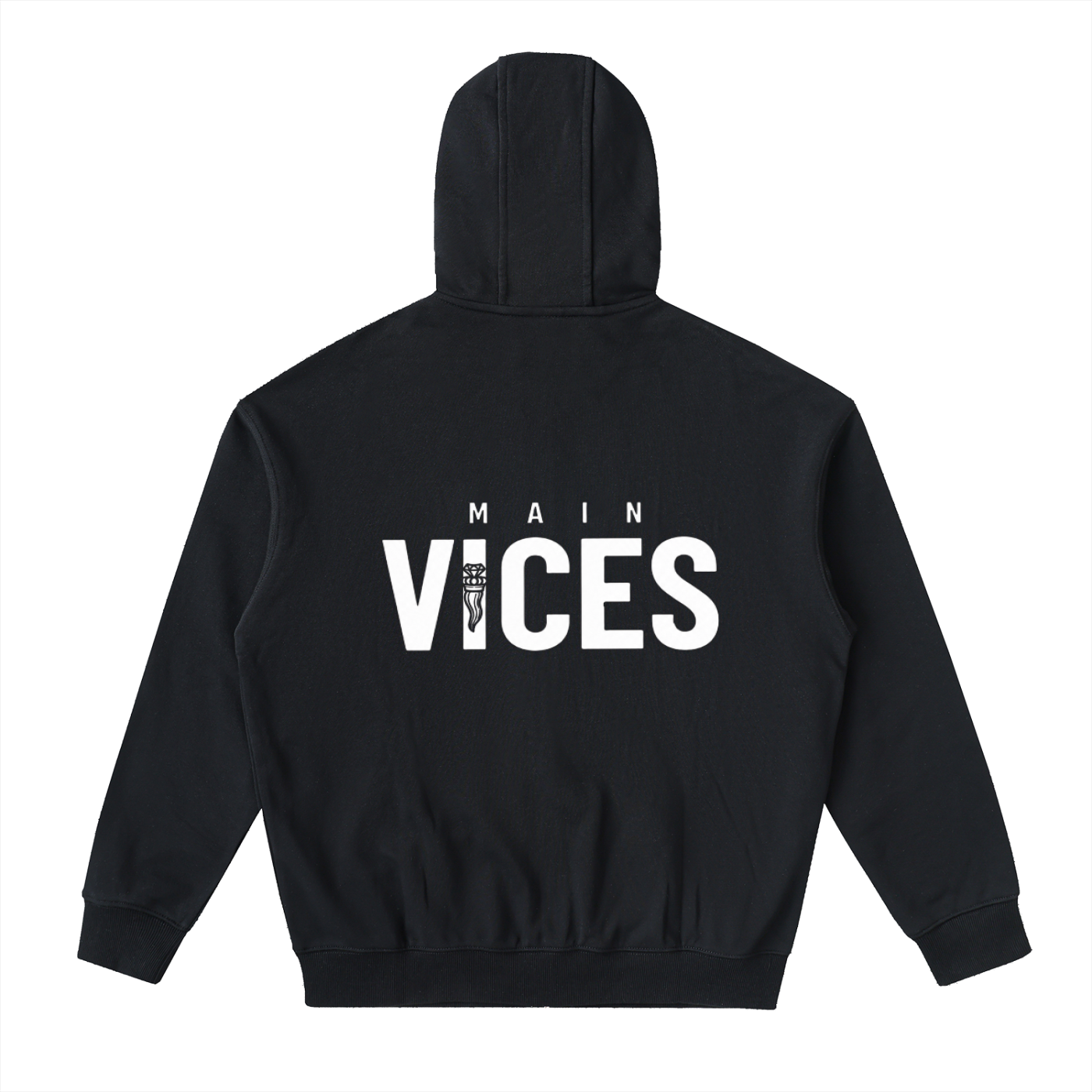 Vices Black&White Zip Up Hoodie