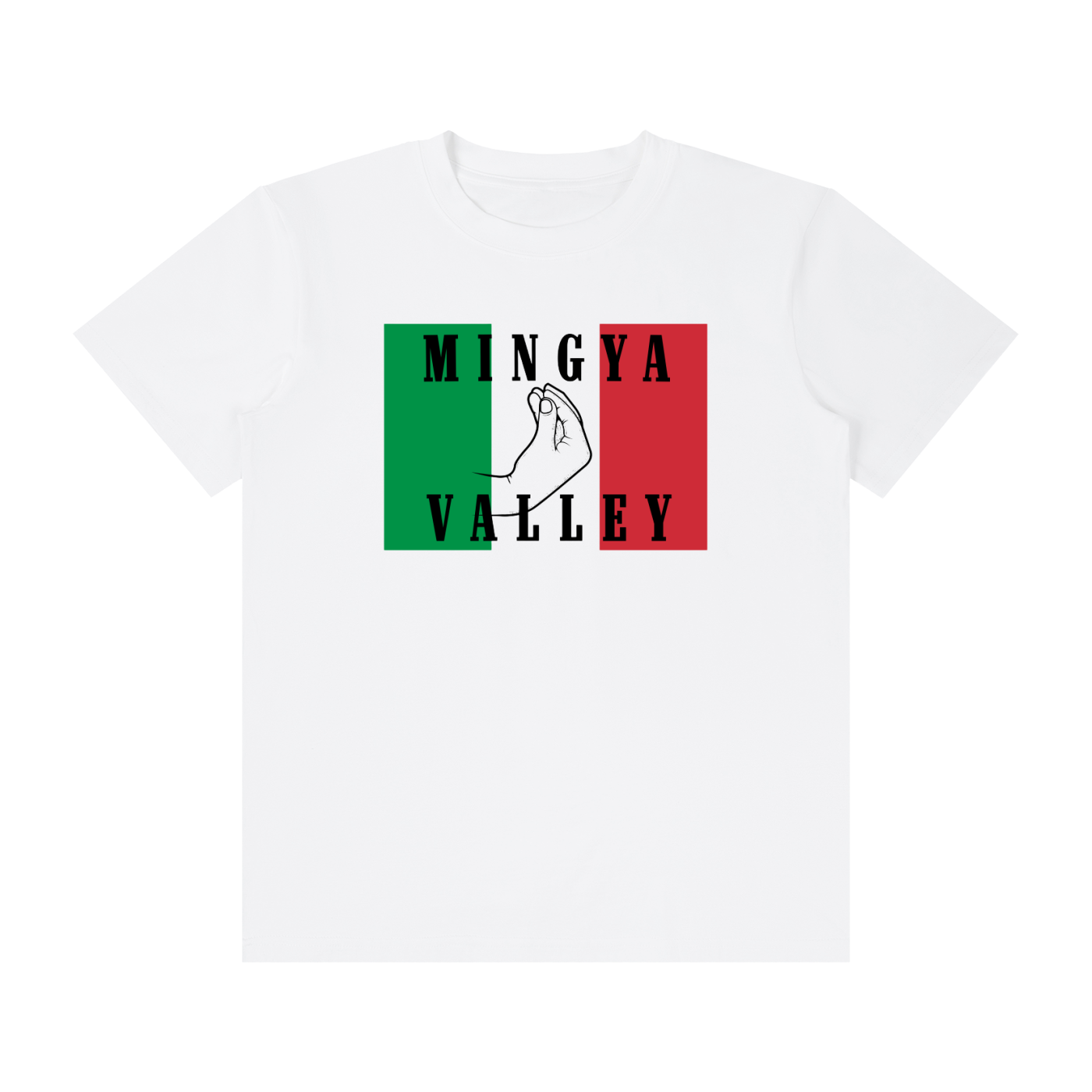 White Mingya Valley Flag Tee
