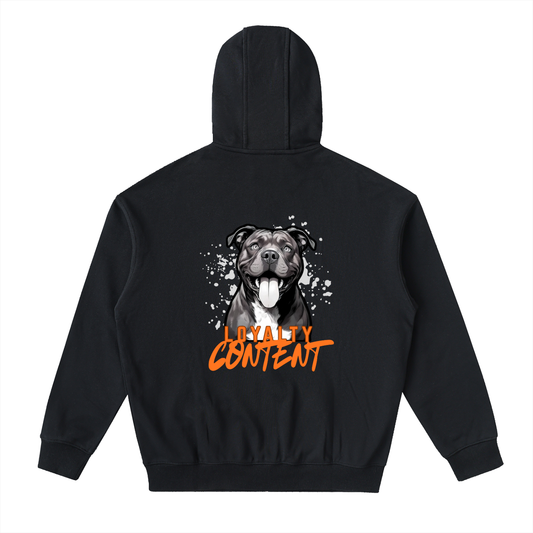 Drop-Shoulder Zip Up Hoodie