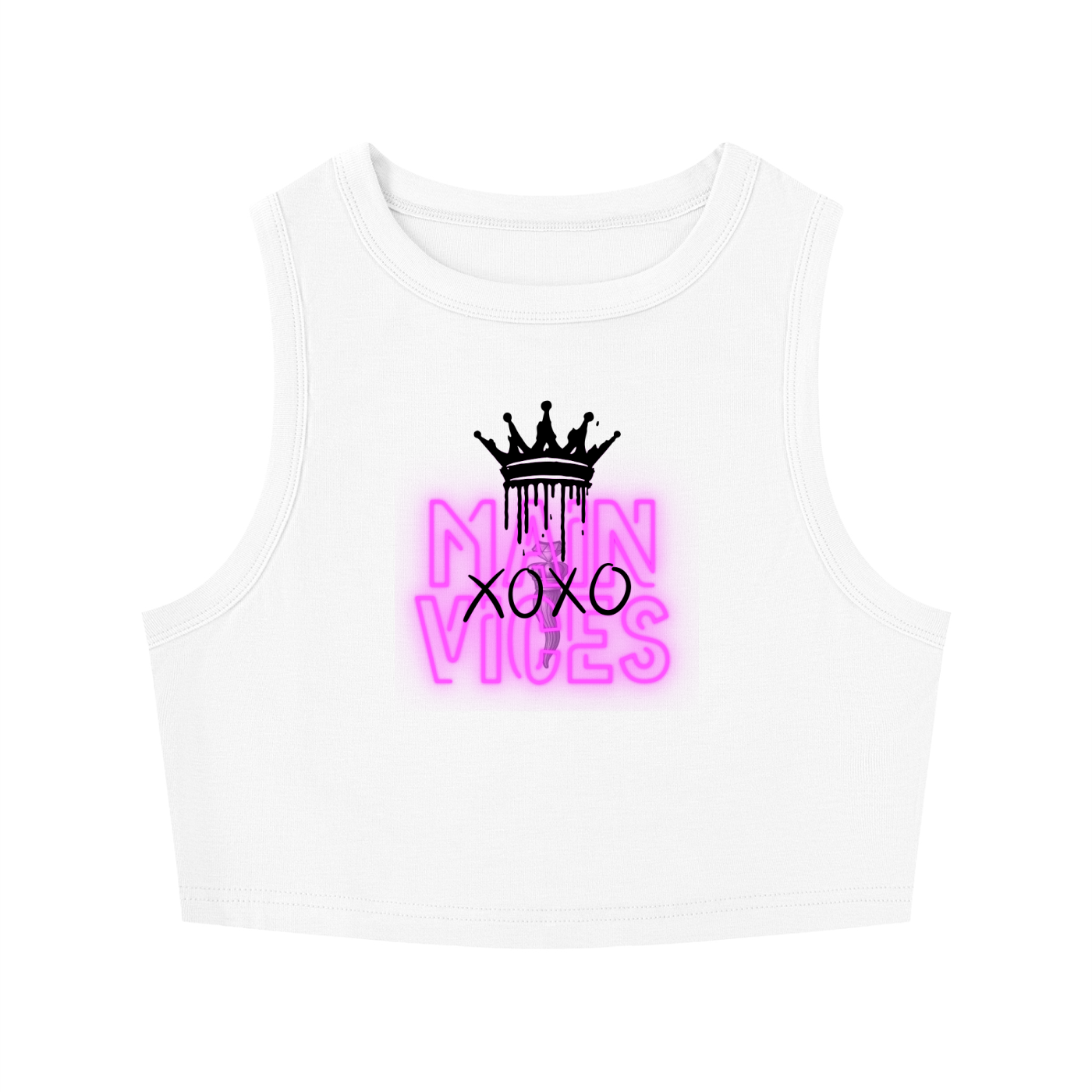 Women's Tight Crewneck Crop Tank Top