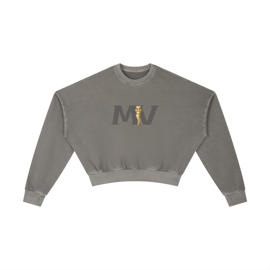 Vintage Washed Cropped Sweatshirt