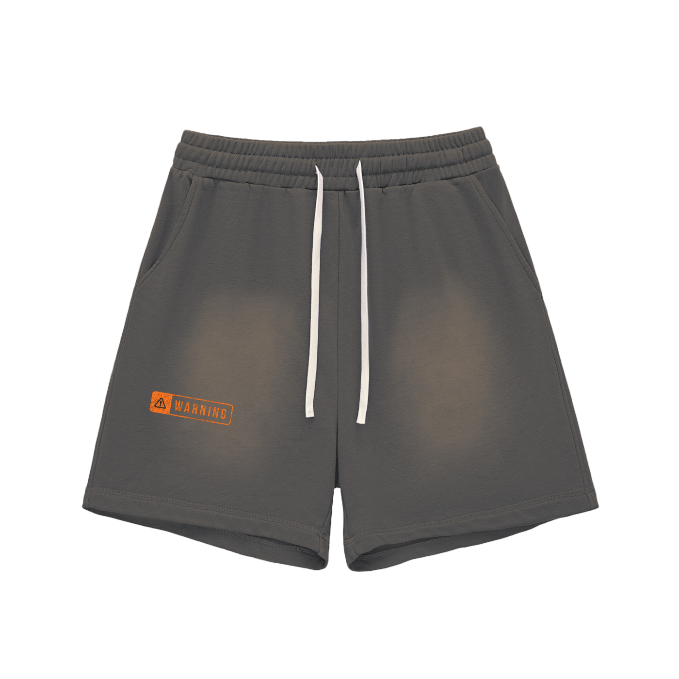 Sun Fade Raw Edge Cotton Shorts