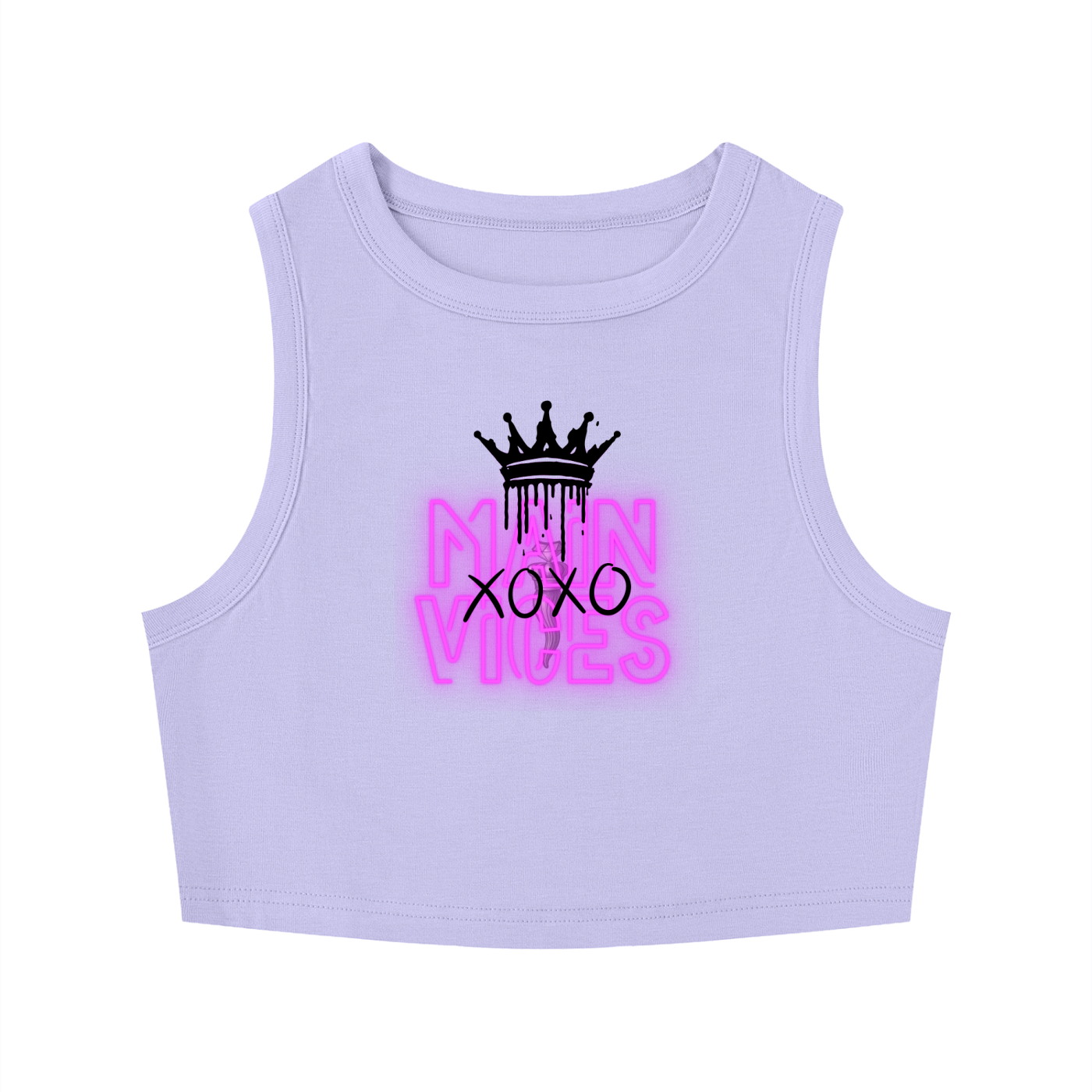 Women's Tight Crewneck Crop Tank Top
