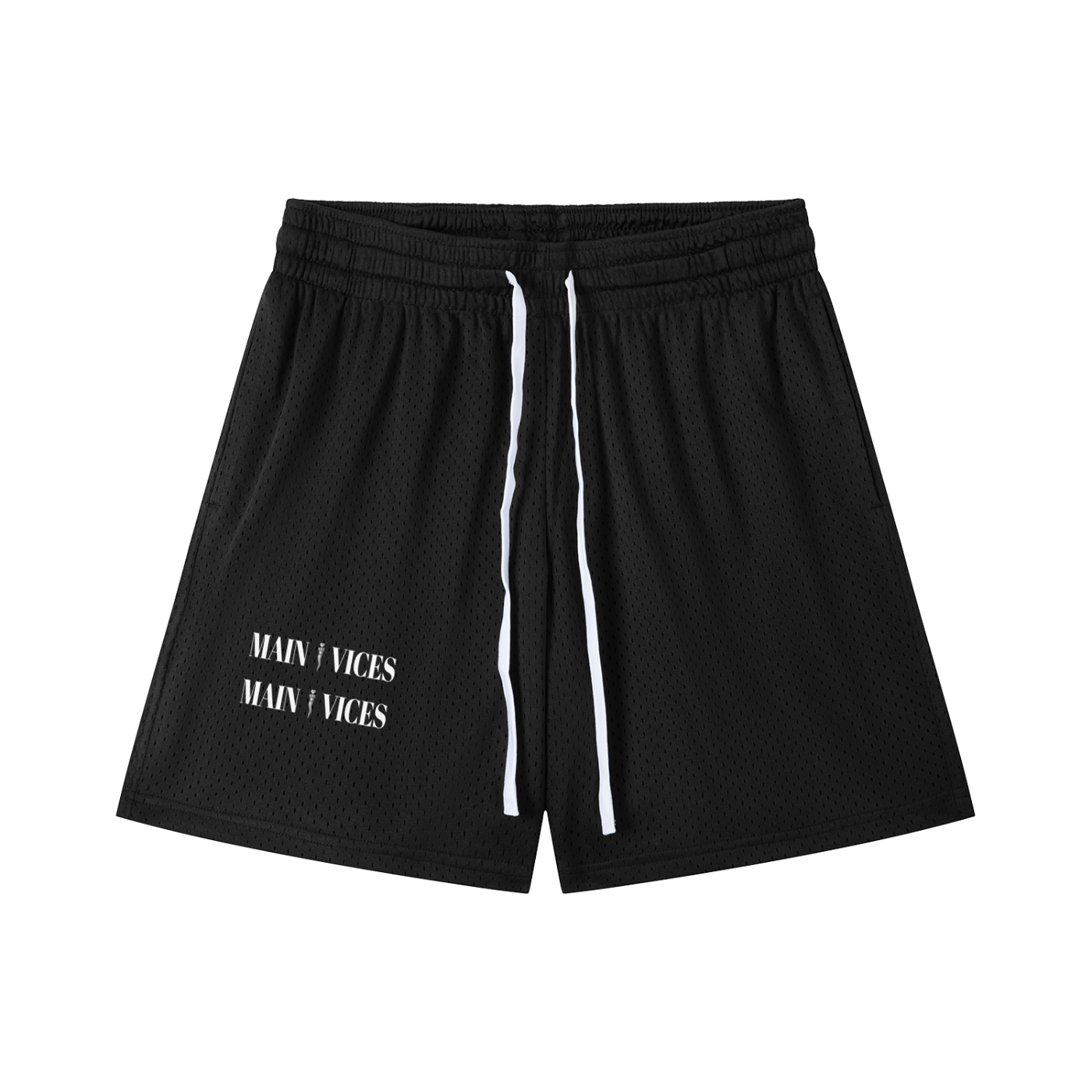 Mesh Drawstring Shorts