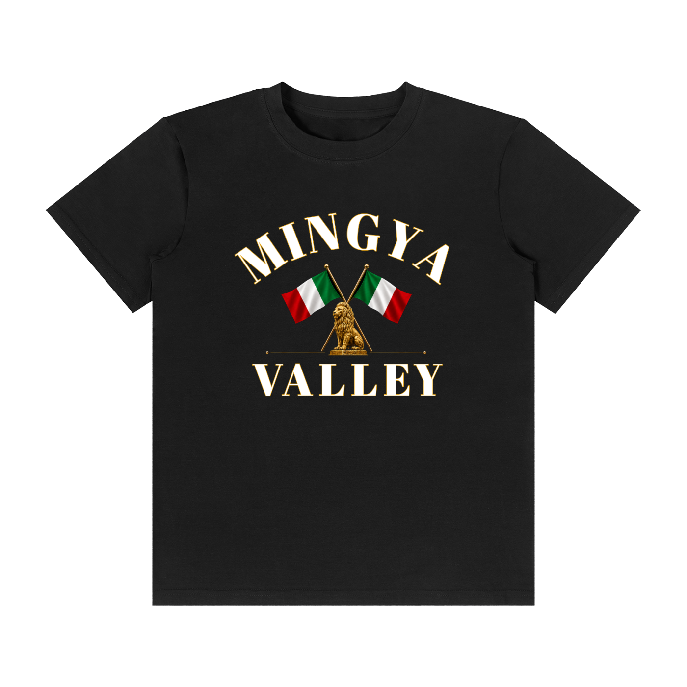 Classic Lion Flag Black T-Shirt