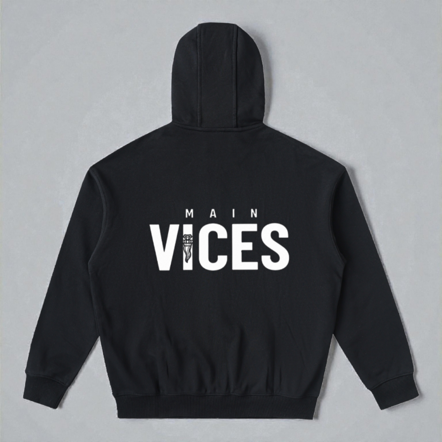 Drop-Shoulder Zip Up Hoodie