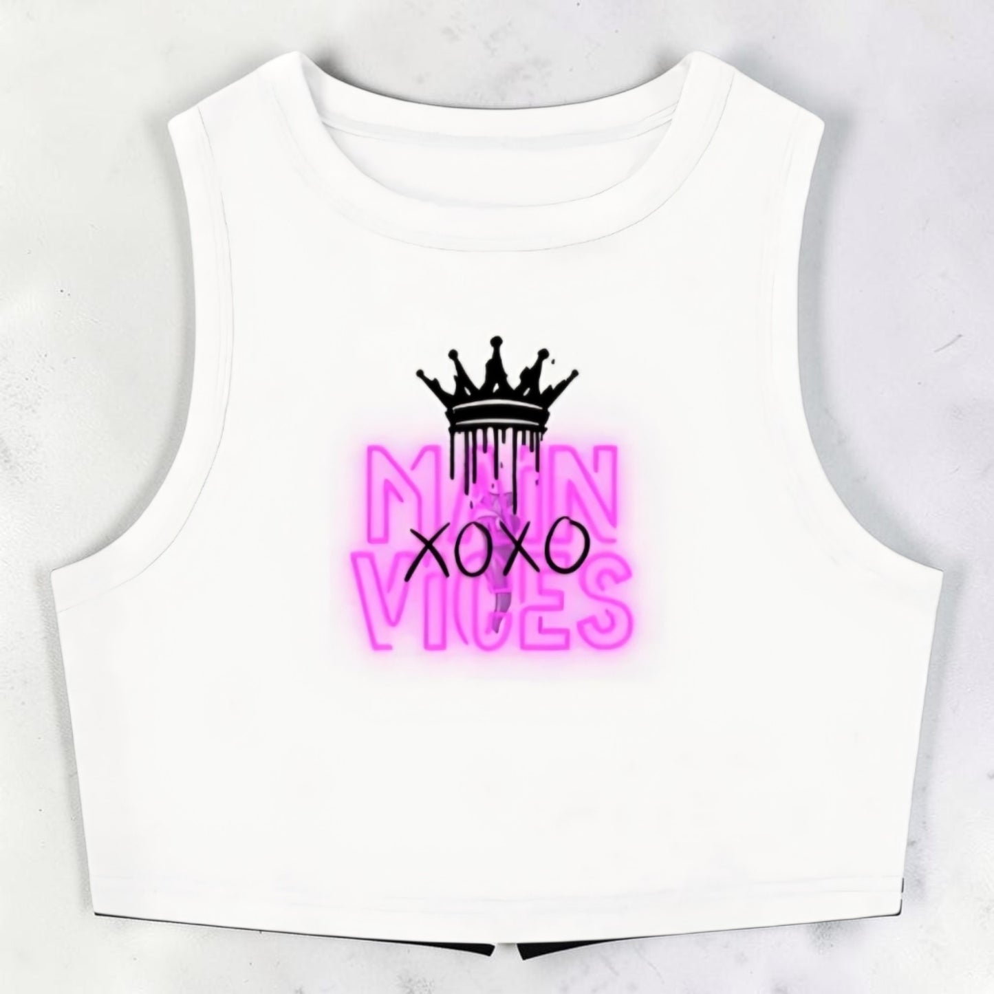 Pink Crown Crop Top