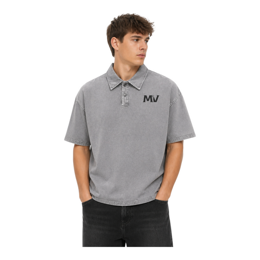 Snow-Washed Polo T-Shirt