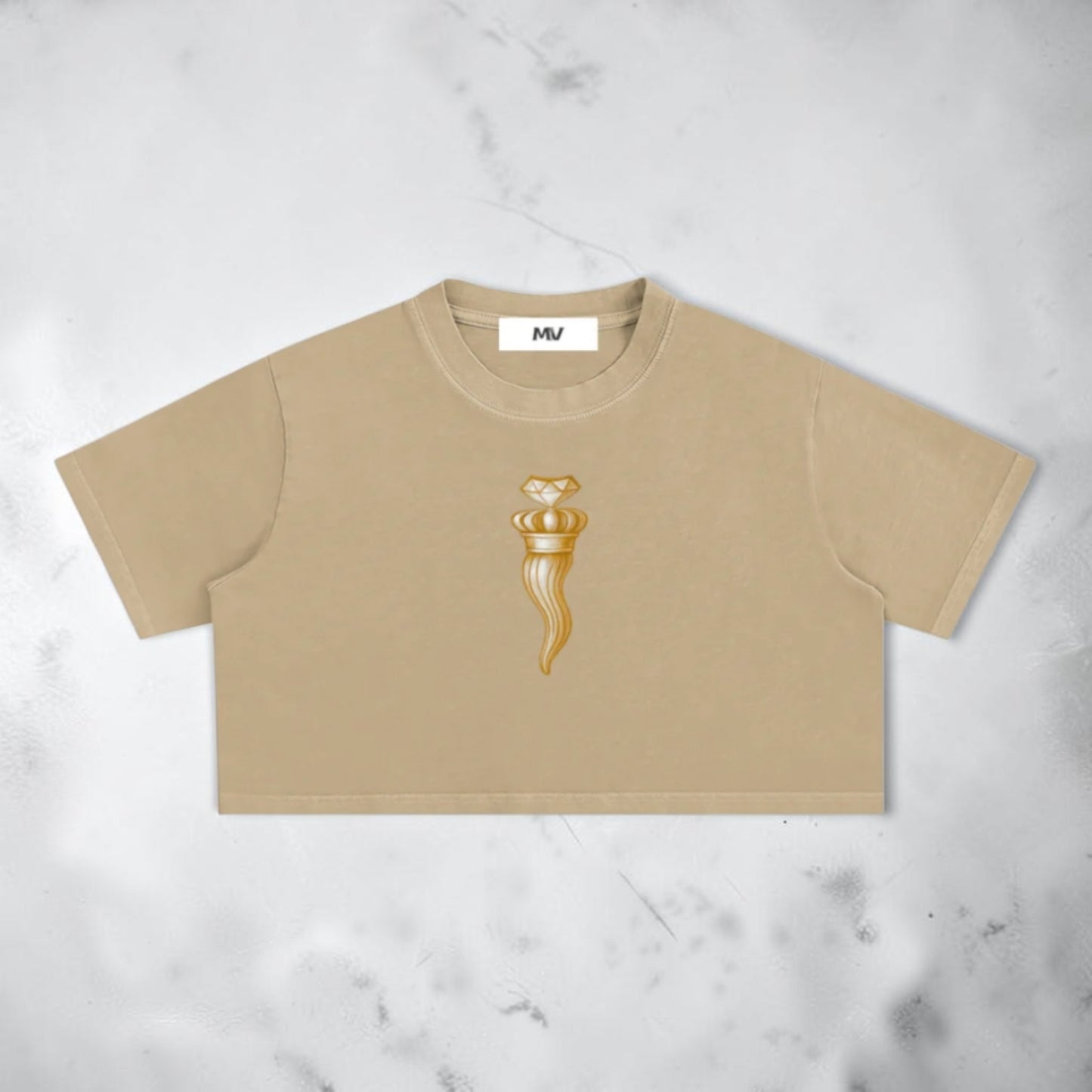 Snow Washed Crop Top