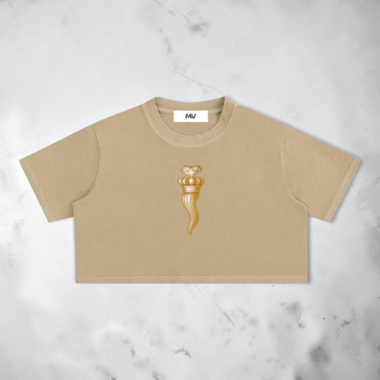Snow Washed Crop Top