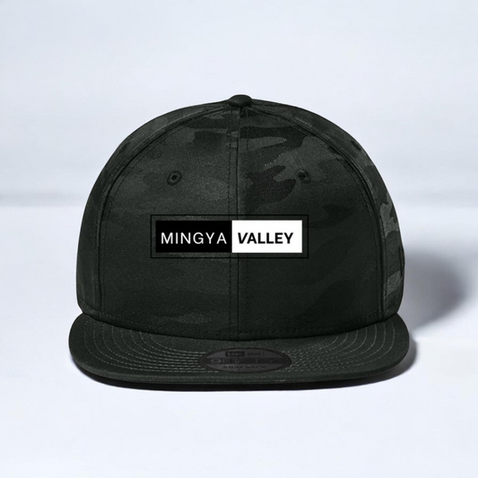 Navy Blue & Black Camo Snapback