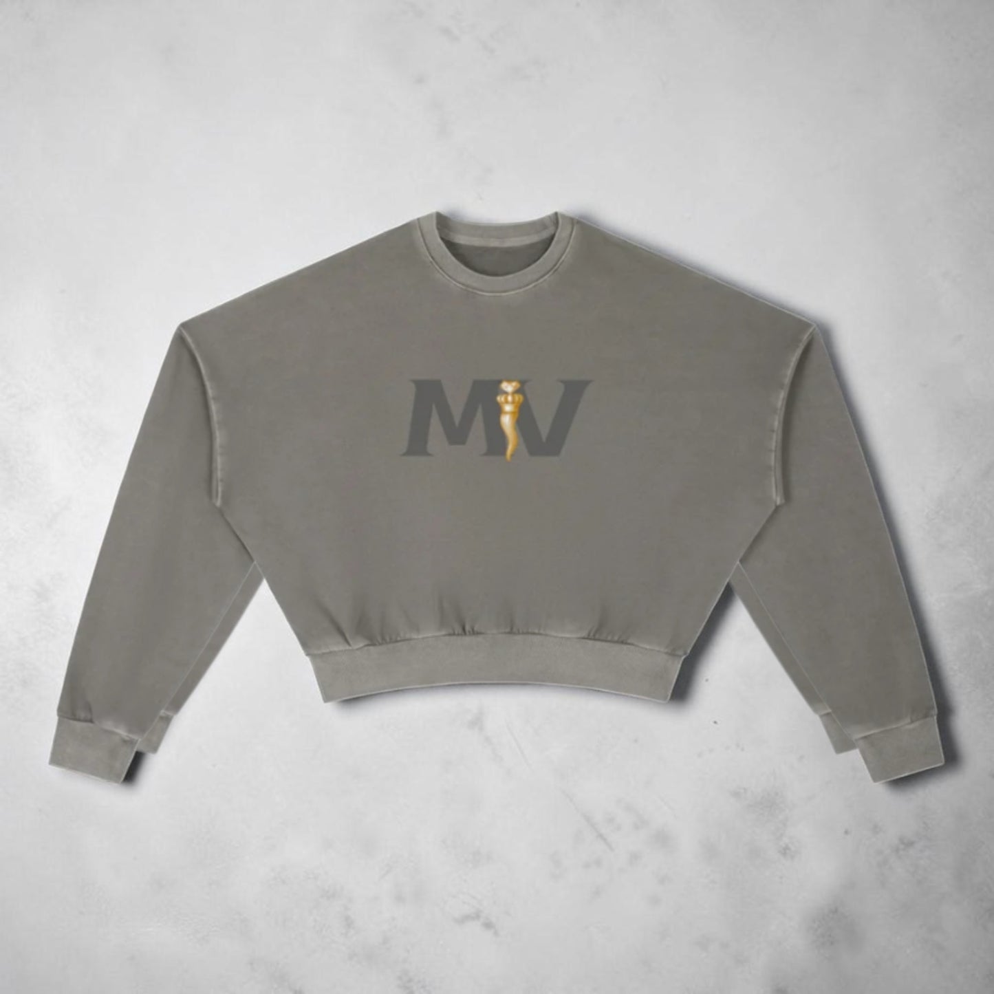 Vintage Washed Cropped Sweatshirt